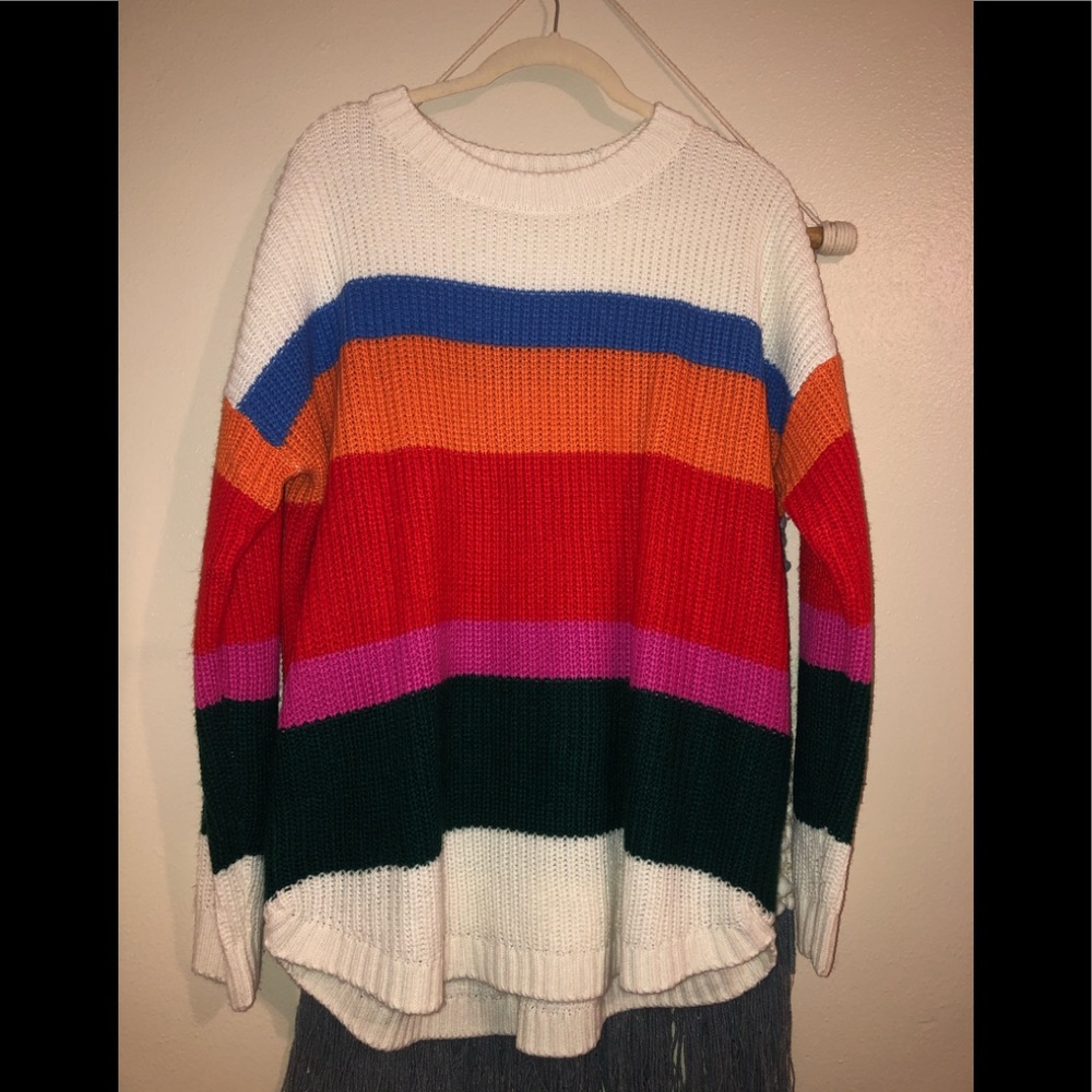 Color block sweater